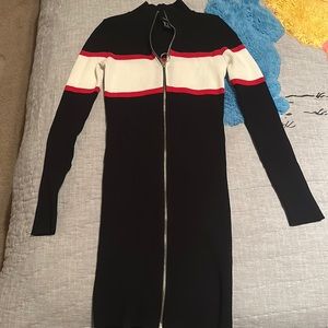 Forever 21 Zip-Up Sweater Dress- Size Small